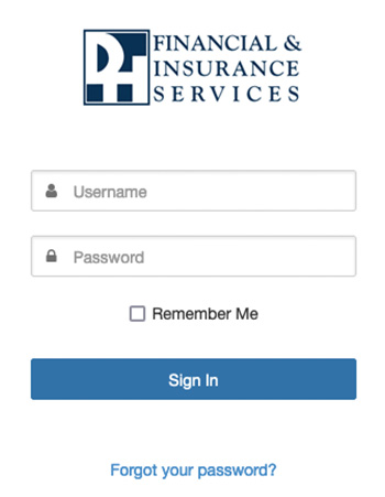 Login : DH Financial & Insurance Services